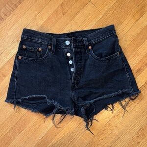 Levi’s 501 Black Denim Women's Shorts